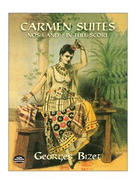 英文原版 Carmen Suites Nos 1 and 2 in Full Score 卡门组曲第1 2号全谱 英文版 进口英语原版书籍