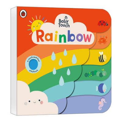 Rainbow British Ladybug Baby Touch Book English Original Picture Book Baby Touch Rainbow Cognitive Enlightenment Large Format Cardboard Game Book Children's Touch Book Early Education Children's Picture Book English Version