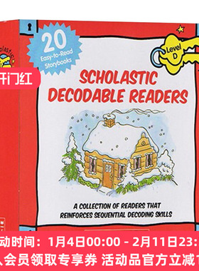 英文原版 Scholastic Decodable Readers Box Set Level D-Color 学乐分级自然拼读初级 英语分级绘本早教亲子读物 英文版