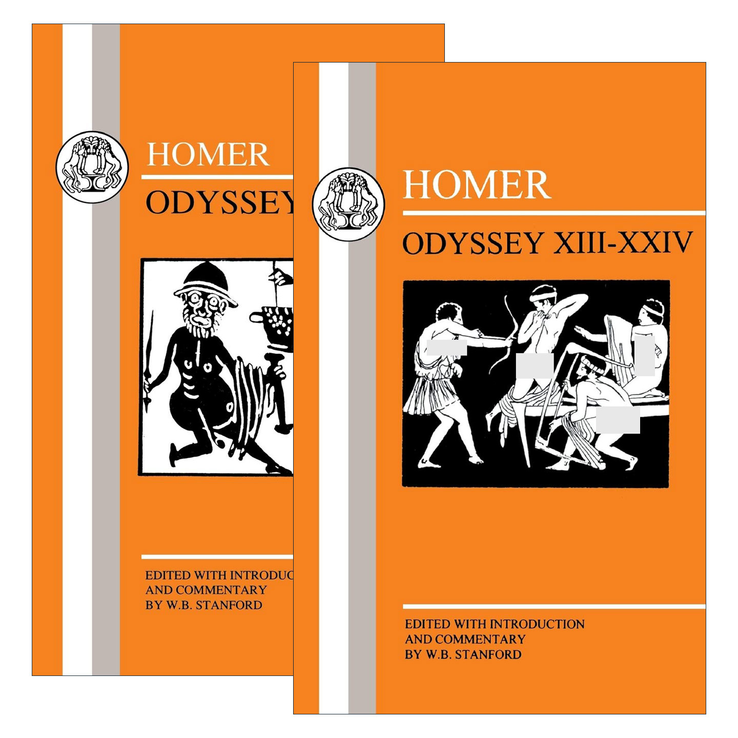 英文原版 Homer Odyssey 希腊语文本系列 荷马史诗奥德赛2册 W. B. Stanford 英文版 进口英语原版书籍