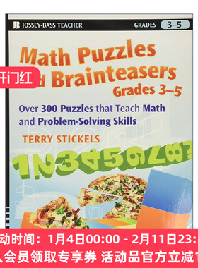 英文原版 Math Puzzles and Brainteasers 数学智力题 300多道数学难题与解题技巧 英文版 进口英语原版书籍