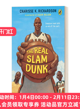 英文原版 The Real Slam Dunk 真正的灌篮 5-8岁 儿童绘本 篮球 社交 Charisse Richardson 英文版 进口英语原版书籍