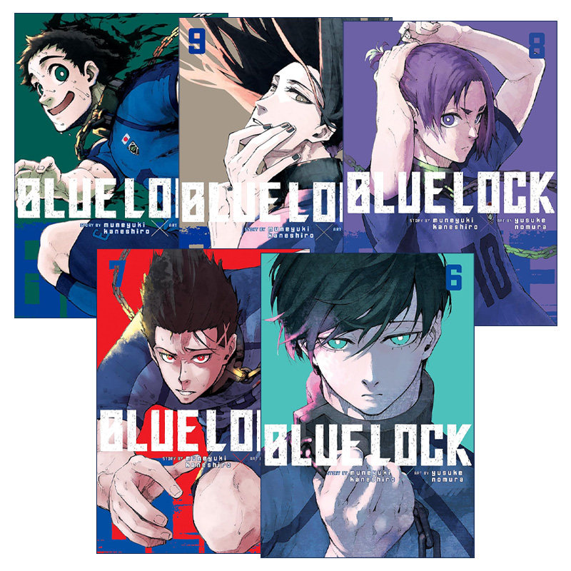 英文原版 Blue Lock 蓝色监狱系列6-10册 同名日本动漫 足球体育漫画 英文版 进口英语原版书籍