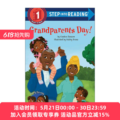 英文原版 Step into Reading 1 Grandparents Day 和爷爷奶奶在一起的一天 兰登经典分级读物 英文版 进口英语原版书籍