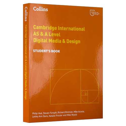英文原版 Collins Cambridge International AS & A Level Digital Media & Design Student’s Book 剑桥国际高中电子媒体与设计