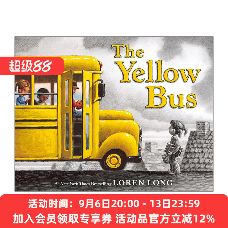 英文原版 The Yellow Bus 黄色巴士 精装图画书 金风筝奖得主Loren Long 英文版 进口英语原版书籍