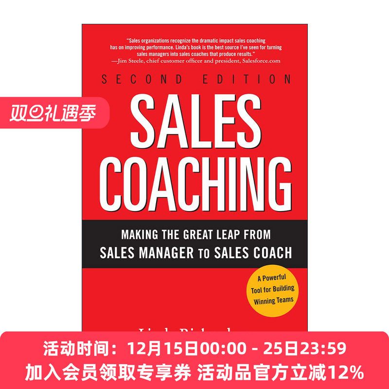 英文原版 Sales Coaching 完美销售教练 销售经理绝对提升指南 英文版 进口英语原版书籍