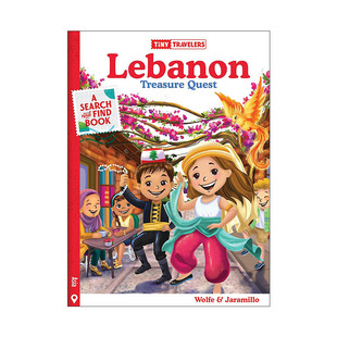 黎巴嫩寻宝记 Tiny Quest 英文原版 精装 进口英语原版 Lebanon 英文版 Travelers 书籍 Treasure 绘本 书游小世界