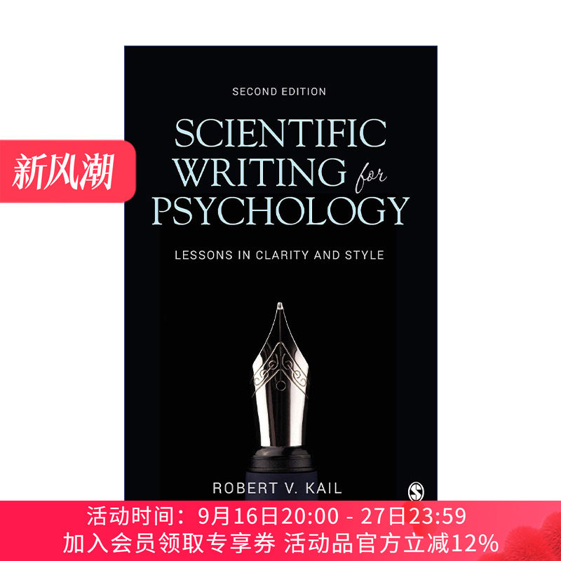 心理学英语论文写作指导 英文原版 Scientific Writing for Psychology 规范表达与简洁文风 英文版 进口英语原版书籍