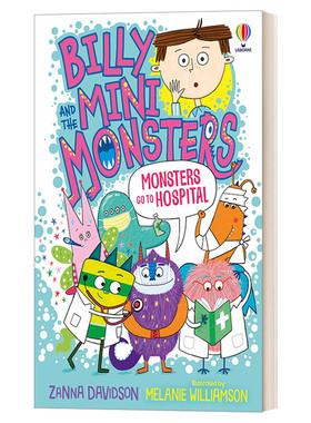 比利和迷你怪兽12去医院的怪兽 全彩英文原版 Billy and the Mini Monsters Monsters in the Dark Usborne儿童幽默桥梁章节进口书