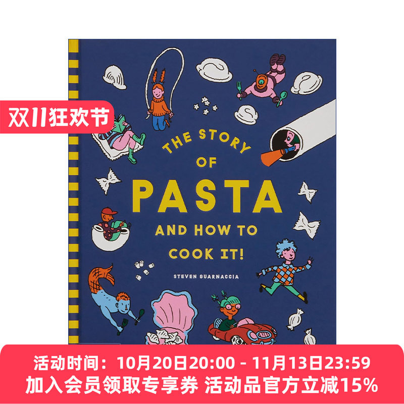 意面的故事及制作食谱 英文原版 The Story of Pasta and How to Cook It! 儿童艺术食谱书 精装 英文版 进口英语原版书籍