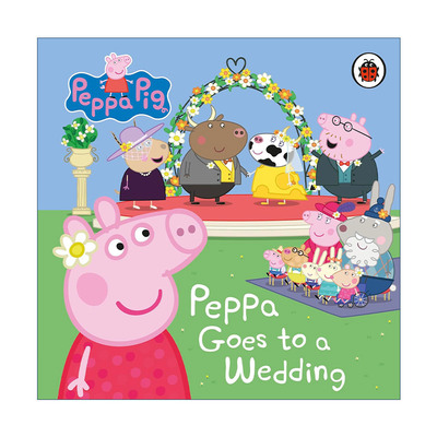 英文原版 Peppa Pig Peppa Goes to a Wedding 小猪佩奇绘本 去婚礼 纸板书 英文版 进口英语原版书籍