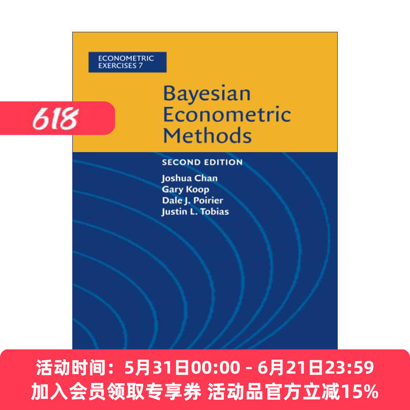 贝叶斯经济计量方法 英文原版 Bayesian Econometric Methods 剑桥计量经济学习题集 英文版 进口英语原版书籍