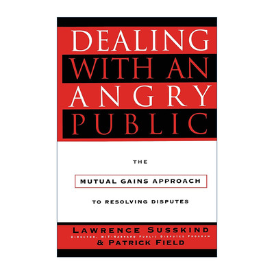 英文原版 Dealing with an Angry Public 如何应对愤怒的公众 危机调解指南 英文版 进口英语原版书籍
