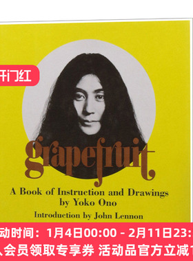 英文原版 Grapefruit 葡萄柚 说明和图纸书 启发式艺术 小野洋子  精装 英文版 进口英语原版书籍