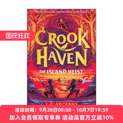 英文原版 Crookhaven 3 The Island Heist 盗贼学校3 海岛劫案 儿童动作冒险小说 英文版 进口英语原版书籍