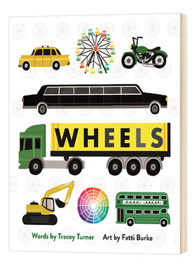 华研原版 轮子 英文原版 Wheels Cars Cogs Carousels and Other Things That Spin 精装 英文版儿童英语启蒙读物 进口原版书籍