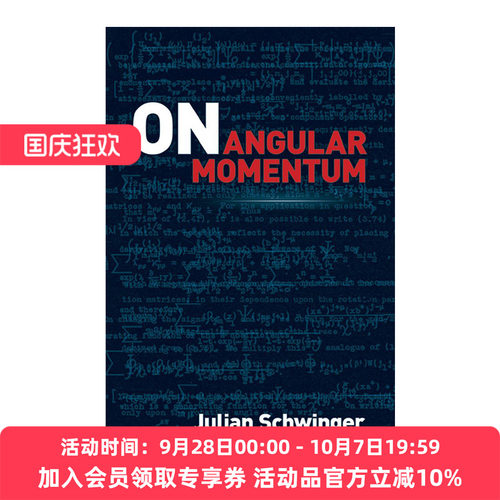 关于角动量  英文原版 On Angular Momentum 诺贝尔物理学奖得主Julian Schwinger 英文版 进口英语原版书籍