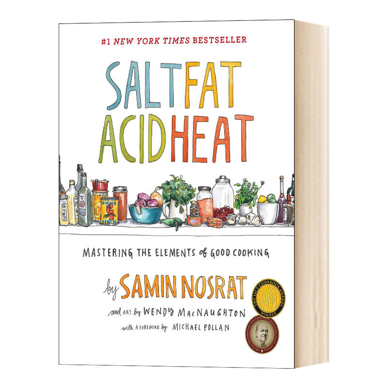 盐 脂肪 酸 热 掌握好烹饪的要素 英文原版 Salt Fat Acid Heat 英文版进口原版英语书籍