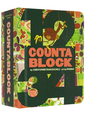 数数板 英文原版 Countablock 绘本 纸板书 英文版 进口英语原版书籍
