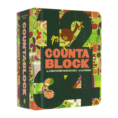 数数板 英文原版 Countablock 绘本 纸板书 英文版 进口英语原版书籍