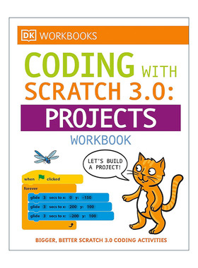 英文原版 Coding with Scratch 3.0 Projects Workbook 儿童英语编程语言入门练习册 英文版 进口英语原版书籍