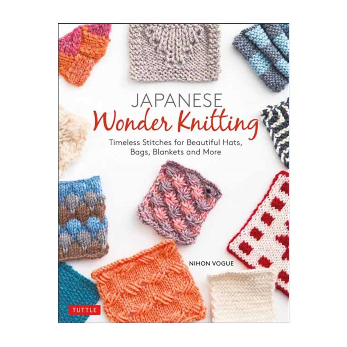 英文原版 Japanese Wonder Knitting 奇妙的棒针编织 含简单易懂的详细步骤教程 Nihon Vogue 英文版 进口英语原版书籍