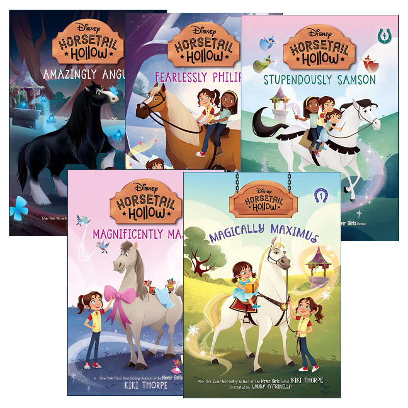 英文原版 Disneys Horsetail Hollow 迪士尼马尾谷冒险记系列1-5册 仙子锤归来作者琪琪·索普 英文版 进口英语原版书籍