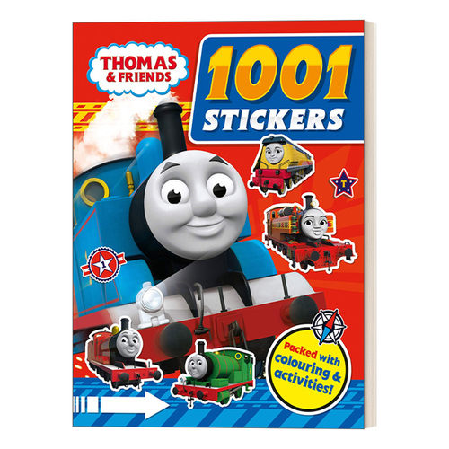 托马斯小火车 英文原版 Thomas And Friends 1001 Stickers 活动贴纸迷宫涂色书 英文版 进口英语原版书籍