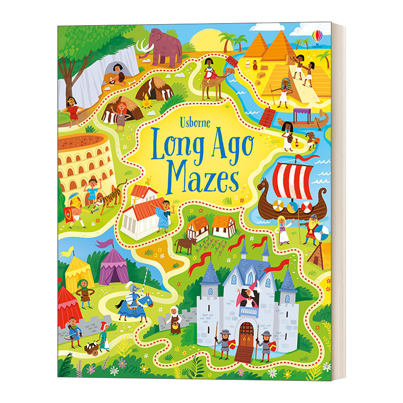 生活百科知识英文 英文原版 Long Ago Mazes 古代古老迷宫书 英文版 进口英语原版书籍