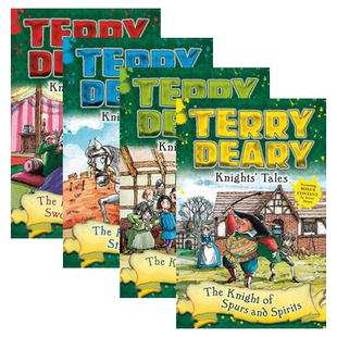 华研原版 英文原版 Terry Deary's Historical Talesy Knights' Tales 骑士传说4册 儿童章节小说故事书 英文版 进口英语原版书籍