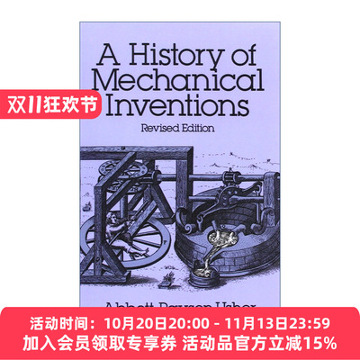 机械发明史  英文原版 A History of Mechanical Inventions 修订版 Abbott Payson Usher 英文版 进口英语原版书籍