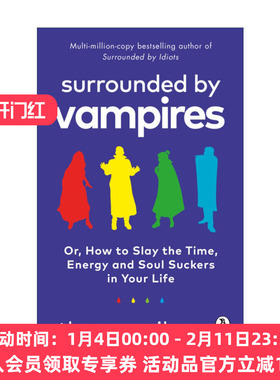 英文原版 Surrounded by Vampires 远离盗你能量之人 托马斯.埃里克森 新作 英文版 进口英语原版书籍