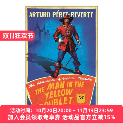 英文原版 The Cavalier in the Yellow Doublet 佣兵传奇5 电影原著 动作冒险历史小说 西班牙畅销小说 英文版 进口英语原版书籍