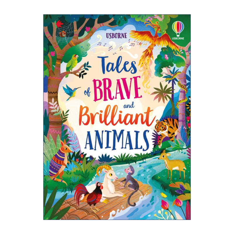 英文原版 Usborne Illustrated Tales of Brave and Brilliant Animals 勇敢而聪明的动物故事插图版 精装英文版 进口英语原版书籍