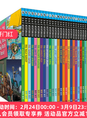 现货 英文原版 A to Z Mysteries Boxed Set A to Z神秘案件系列26册盒装套装 新版 英文版 进口英语原版书籍