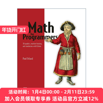 英文原版 Math for Programmers 程序员数学 英文版 进口英语原版书籍