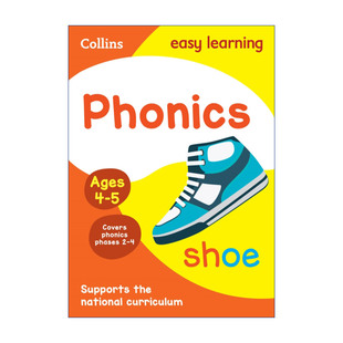 Learning 书籍 进口英语原版 柯林斯易学儿童自然拼读4 Collins Easy 5岁 Ages Phonics 英文版 英文原版 修订版