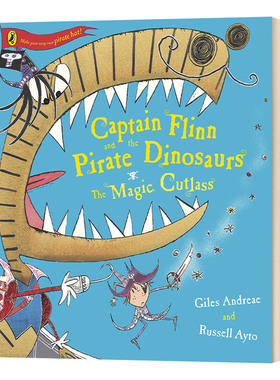 英文原版 Captain Flinn and the Pirate Dinosaurs - The Magic Cutlass 福林船长与海盗恐龙 魔法弯刀 英文版 进口英语原版书籍