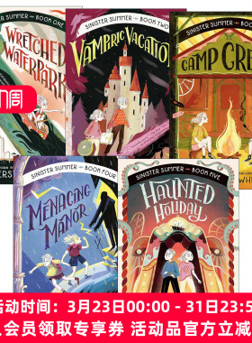 英文原版 Sinister Summer 险恶夏日系列1-5册 儿童幽默恐怖小说 英文版 进口英语原版书籍