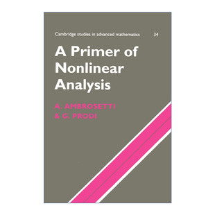 非线性分析入门读本 英文原版 Nonlinear Primer Analysis 英文版 书籍 进口英语原版 剑桥高等数学研究系列