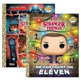 英文原版 Stranger Things Little Golden Book 怪奇物语2册 兰登书屋精装小金书 内外颠倒 我们可以数到11 英文版 进口原版书籍