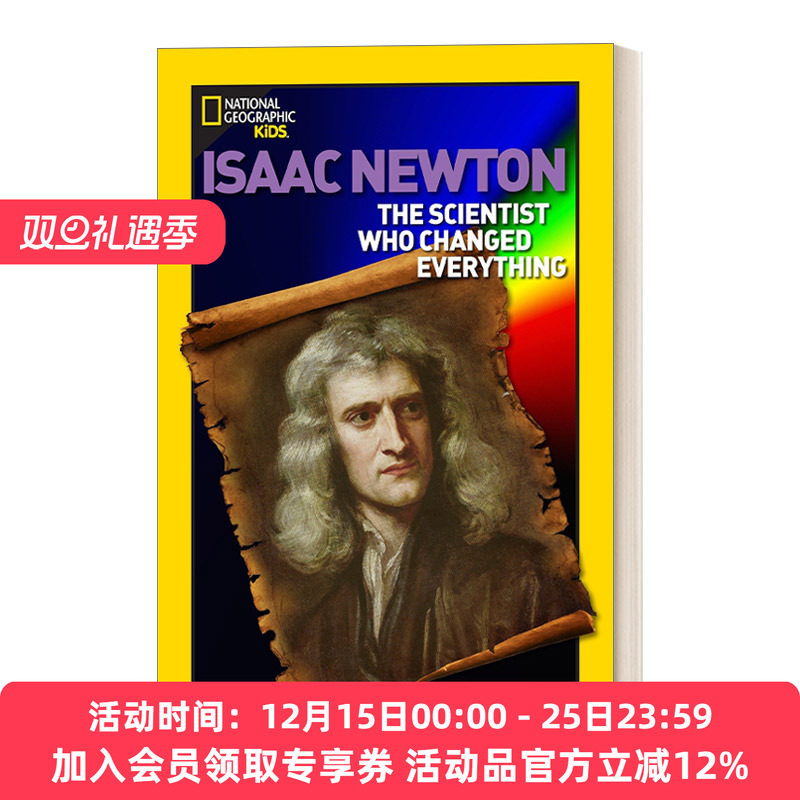 牛顿 英文原版 Isaac Newton 美国国家地理名人传记World History Biographies儿童科普百科 英文版 进口英语原版书籍