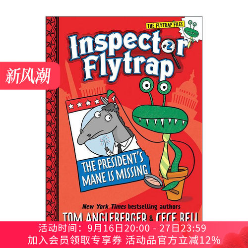 英文原版 Inspector Flytrap in the President's Mane Is Missing Inspector Flytrap 02 捕蝇草探长系列2 总统的鬃毛不见了