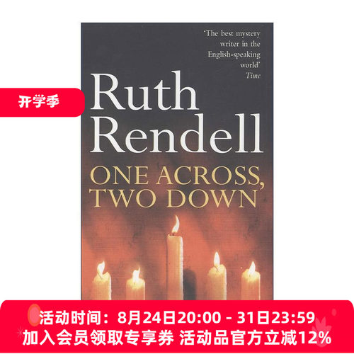 英文原版 One Across Two Down 争产风云 鲁斯·伦德尔经典犯罪小说 英文版 进口英语原版书籍