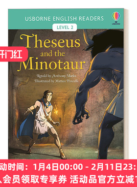 分级阅读2 忒修斯和牛头怪 英文原版 English Readers Level 2-Theseus and the Minotaur 英文版 进口英语原版书籍