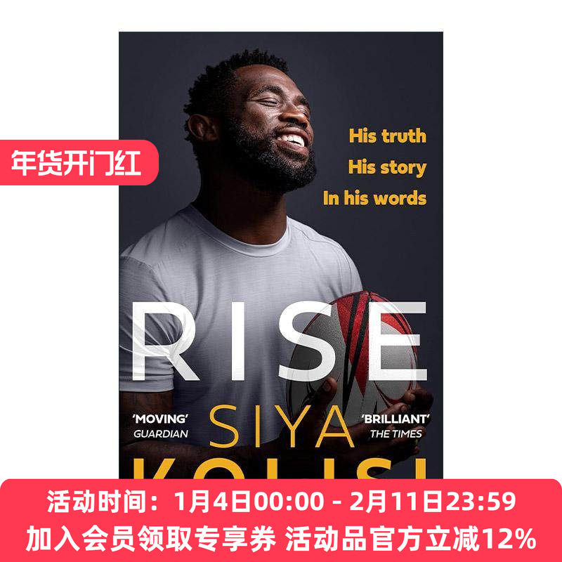 英文原版 Rise 希亚·克里希自传 南非橄榄球运动员 英文版 进口英语原版书籍