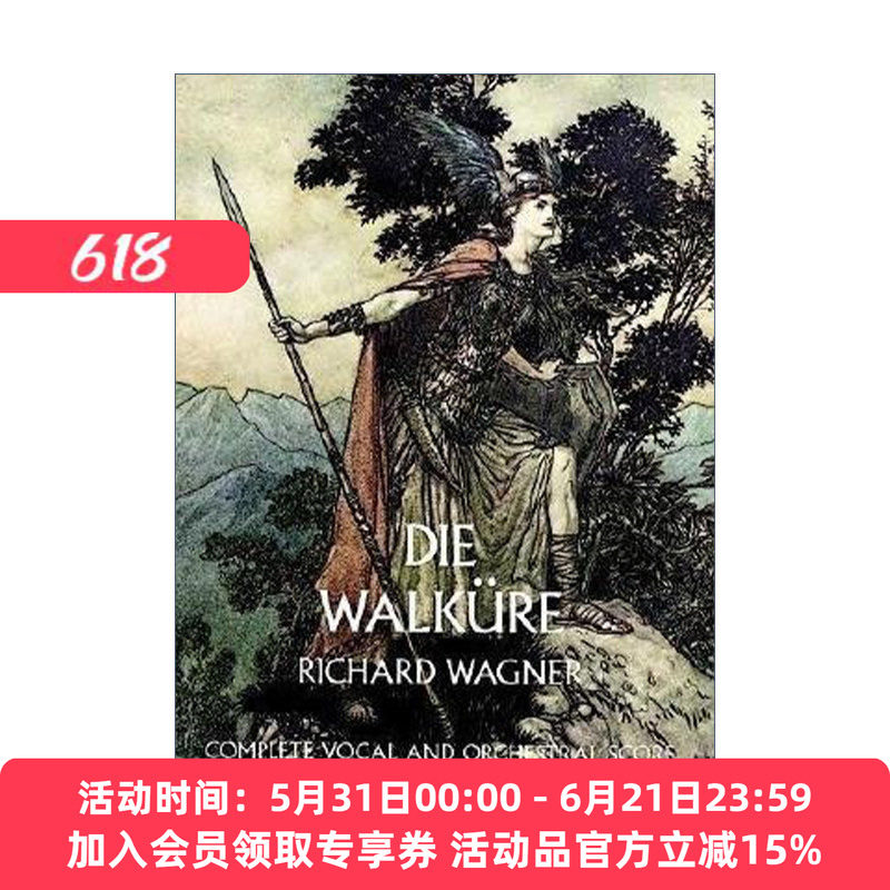 英文原版 Die Walküre 尼伯龙根的指环 女武神 英魂传唤使 歌剧 Richard Wagner 英文版 进口英语原版书籍