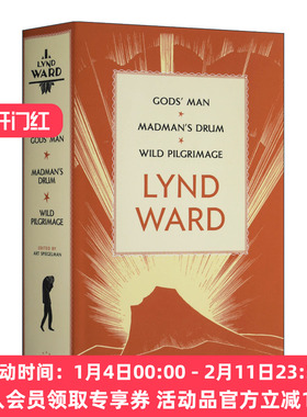 英文原版 Lynd Ward Gods' Man  Madman's Drum Wild Pilgrimage 林德·沃德 神人 疯子的鼓 荒野朝圣 精装 英文版 进口英语书籍