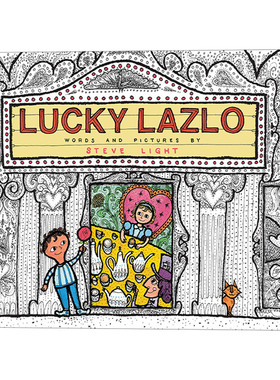 英文原版绘本 Lucky Lazlo 幸运的拉奥 儿童精品故事绘本3–6岁 儿童文学小说 英文版 进口英语原版书籍